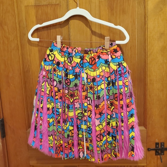 Hippie Fur Leg Warmers - Rave or 90's - Retro Funky Hippie - Halloween Costume - Picture 5 of 6